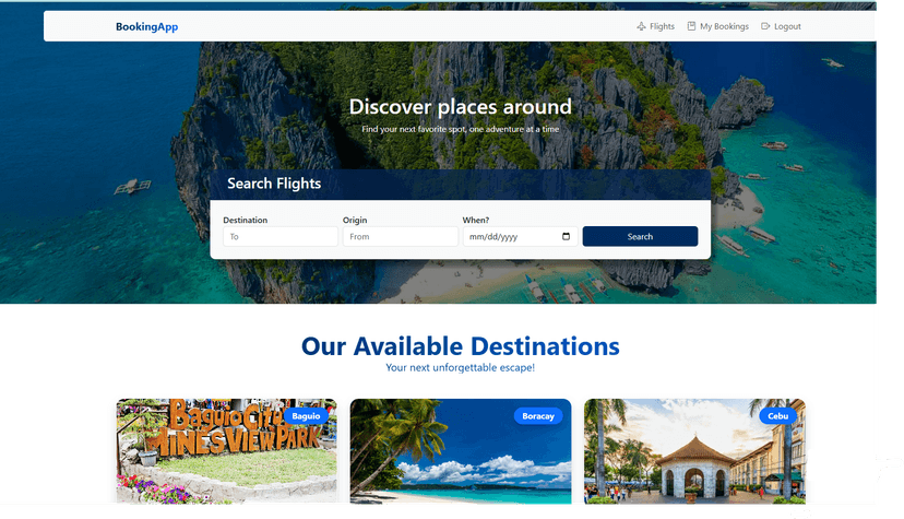 Flight Booking App - Working Prototype